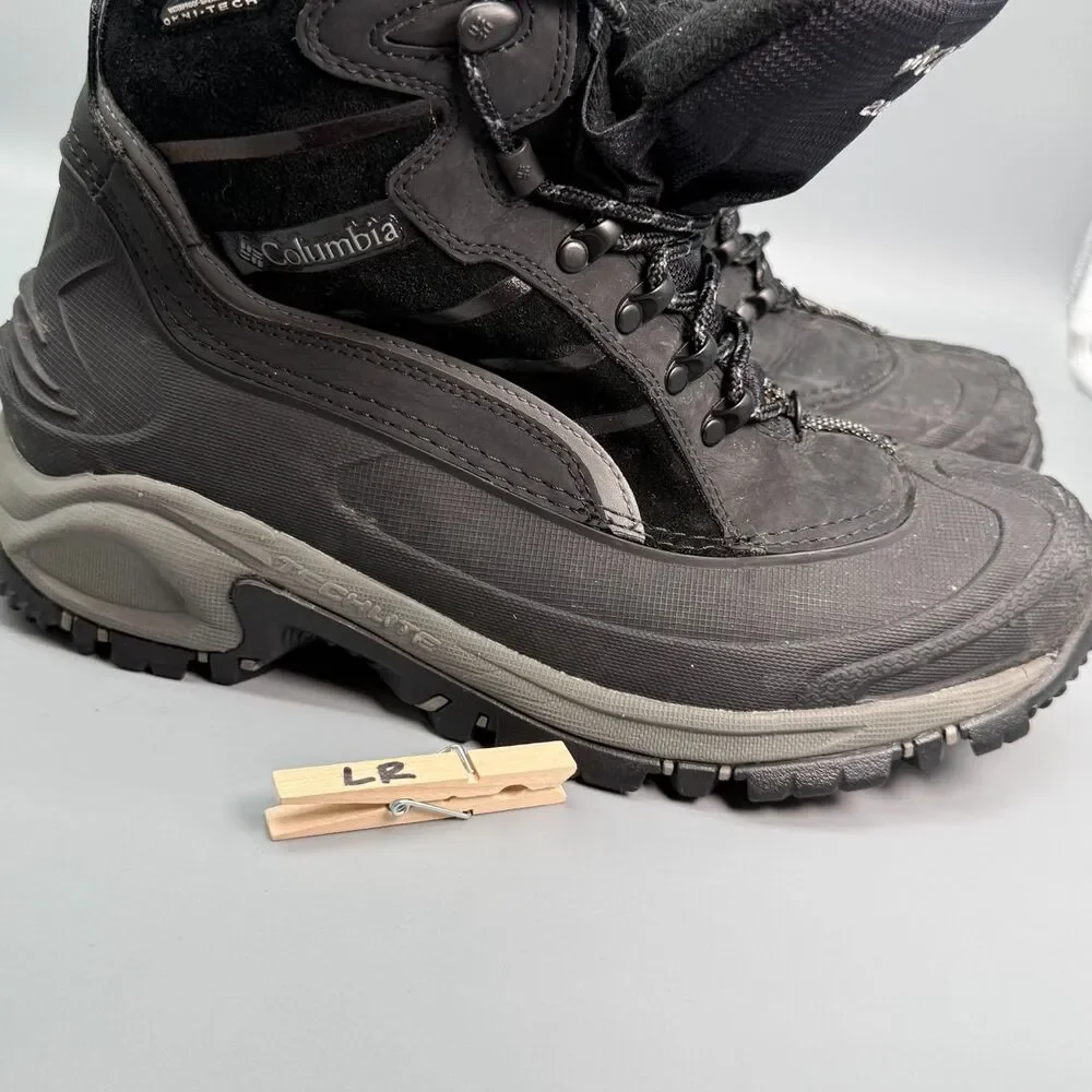 Columbia Omni-Tech 200 Gram Men's 11 Black Insulated Waterproof Winter Boots